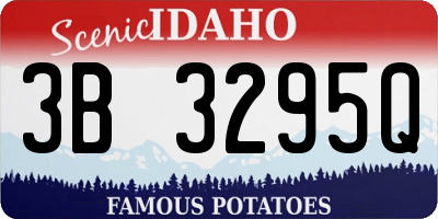 ID license plate 3B3295Q