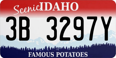 ID license plate 3B3297Y