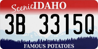 ID license plate 3B3315Q