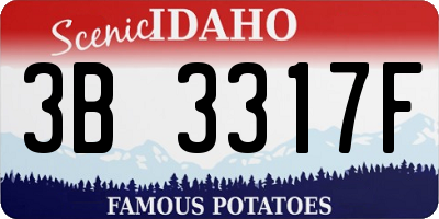ID license plate 3B3317F