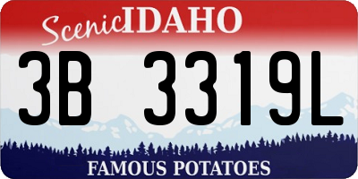 ID license plate 3B3319L