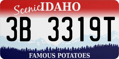 ID license plate 3B3319T