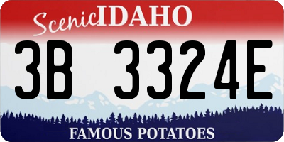 ID license plate 3B3324E