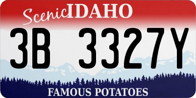 ID license plate 3B3327Y