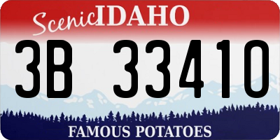 ID license plate 3B3341O