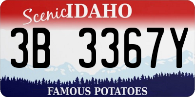 ID license plate 3B3367Y