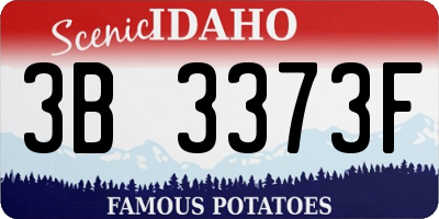 ID license plate 3B3373F