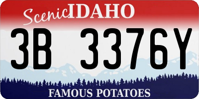 ID license plate 3B3376Y