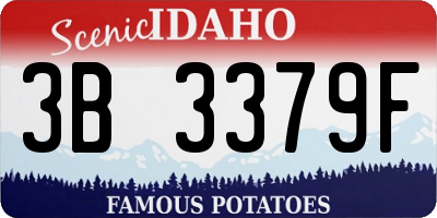 ID license plate 3B3379F