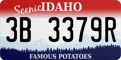 ID license plate 3B3379R