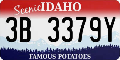 ID license plate 3B3379Y