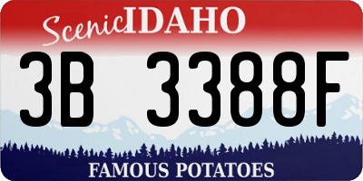 ID license plate 3B3388F