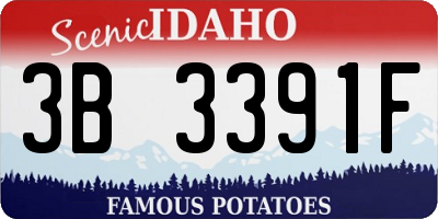 ID license plate 3B3391F