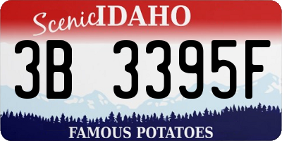 ID license plate 3B3395F