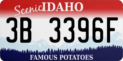 ID license plate 3B3396F