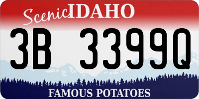 ID license plate 3B3399Q