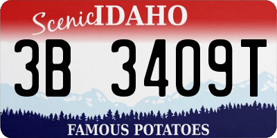 ID license plate 3B3409T