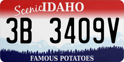 ID license plate 3B3409V