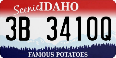 ID license plate 3B3410Q