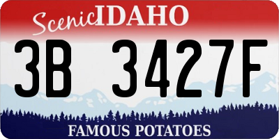 ID license plate 3B3427F