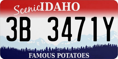 ID license plate 3B3471Y