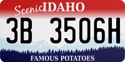 ID license plate 3B3506H