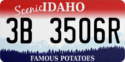 ID license plate 3B3506R