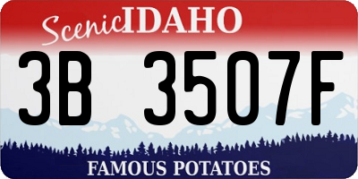 ID license plate 3B3507F