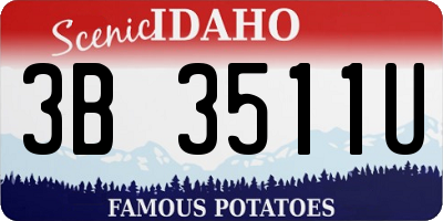 ID license plate 3B3511U