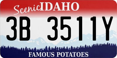 ID license plate 3B3511Y