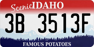 ID license plate 3B3513F