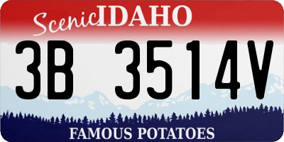ID license plate 3B3514V
