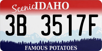 ID license plate 3B3517F