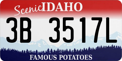 ID license plate 3B3517L