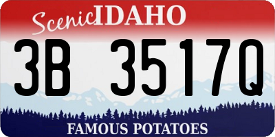 ID license plate 3B3517Q