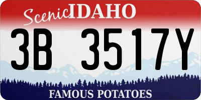 ID license plate 3B3517Y