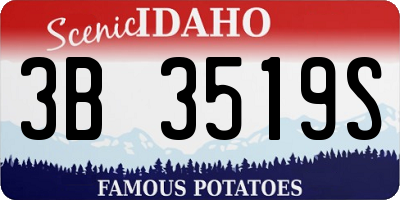 ID license plate 3B3519S