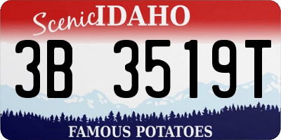 ID license plate 3B3519T