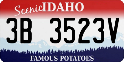 ID license plate 3B3523V