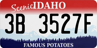 ID license plate 3B3527F