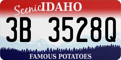 ID license plate 3B3528Q