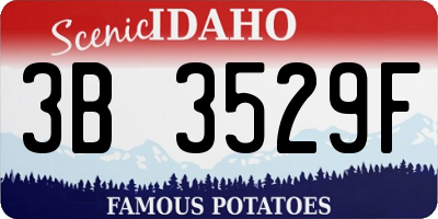 ID license plate 3B3529F