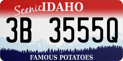 ID license plate 3B3555Q