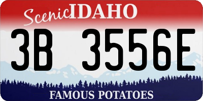 ID license plate 3B3556E
