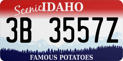 ID license plate 3B3557Z