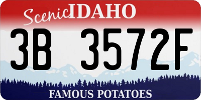 ID license plate 3B3572F