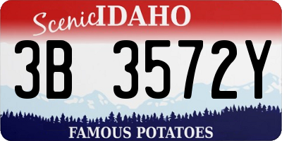 ID license plate 3B3572Y