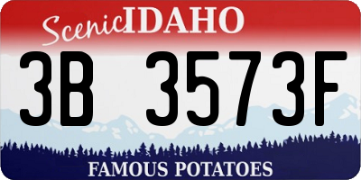 ID license plate 3B3573F