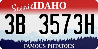 ID license plate 3B3573H