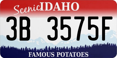 ID license plate 3B3575F